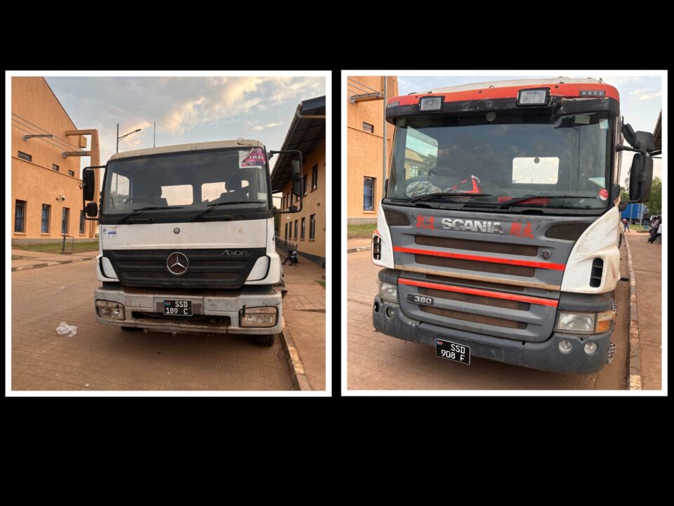 URA Impounds Two Smuggled Truck Heads In Elegu